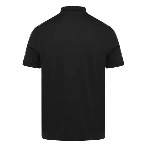 Finden & Hales Adult Unisex Poloskjorte med kontrastpanel S Sort/Gunmetal S