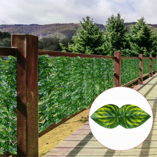 Konstgjord murgröna staket för integritet-konstgjorda häckar
