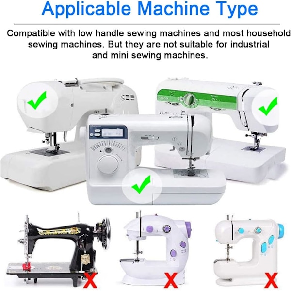 11 kpl painonappia, ompelukoneen painonappien korvausosa-sarja Tarvikkeet tietyille Brother Singer Janome Toyota -malleille Kotikäyttöön