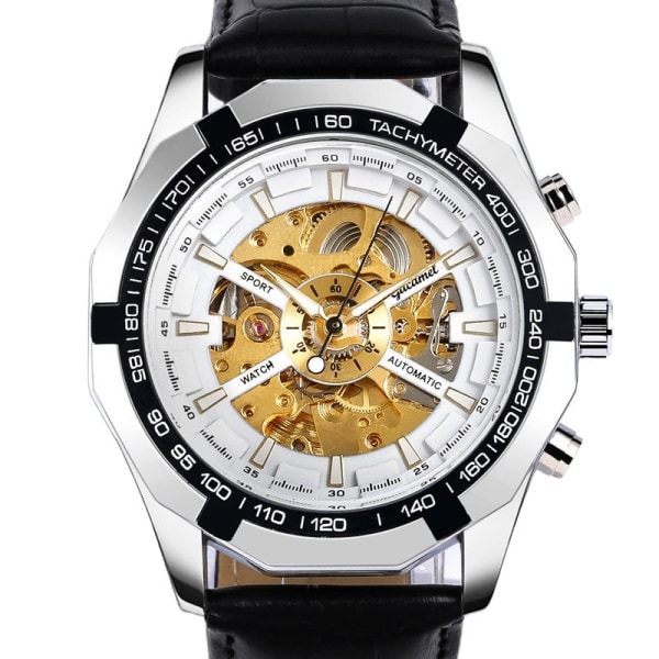 Mekanisk klokke Watch Automatisk Mekanisk klokke Watch Luminous Black