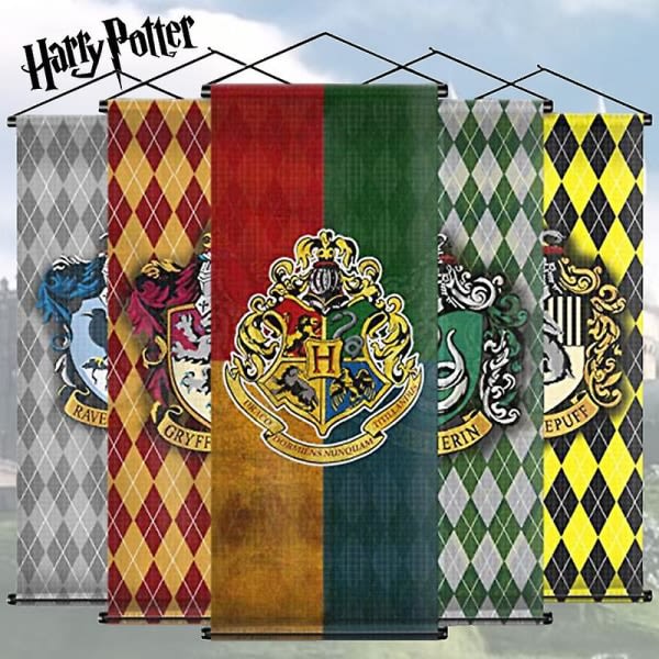 Harry Potter fan plaid hængende flag gobelin interiør scenedekoration hængende maleri flag, Hufflepuff