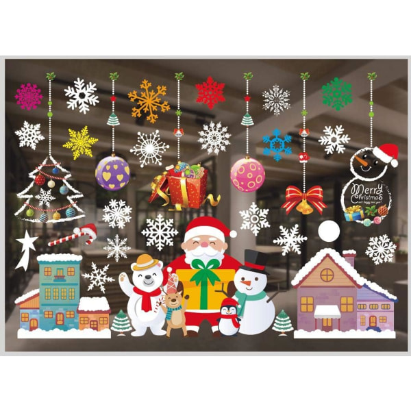 Christmas Window Stickers, Christmas Window Stickers, Snowflake