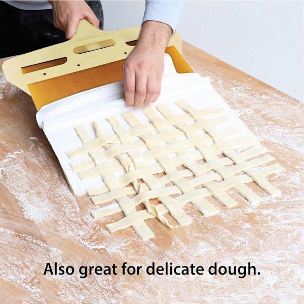 Glidende pizzaspade Magic Non-stick Pizzapadle Pizzaspade med trehåndtak Kakeløfter Overføringsbrett Kjøkken Pizzaspade-WELLNGS 35x55CM