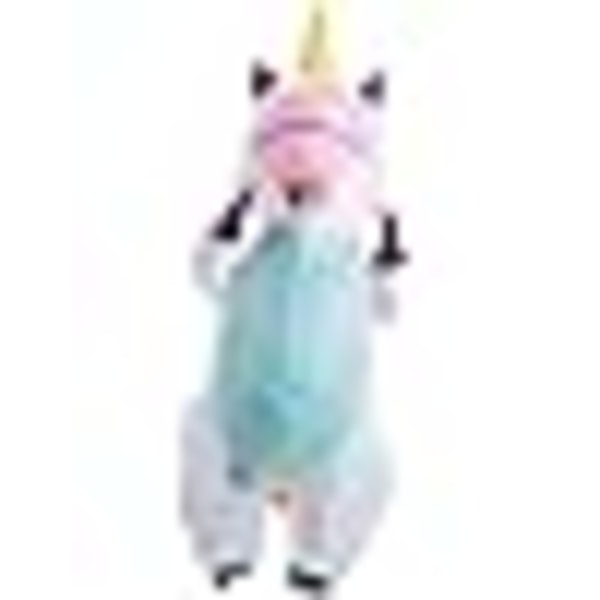 Oppustelig Unicorn Kostume Fuld Unicorn Oppustelig Kostume Deluxe Halloween Kostume - voksen størrelse (hvid)