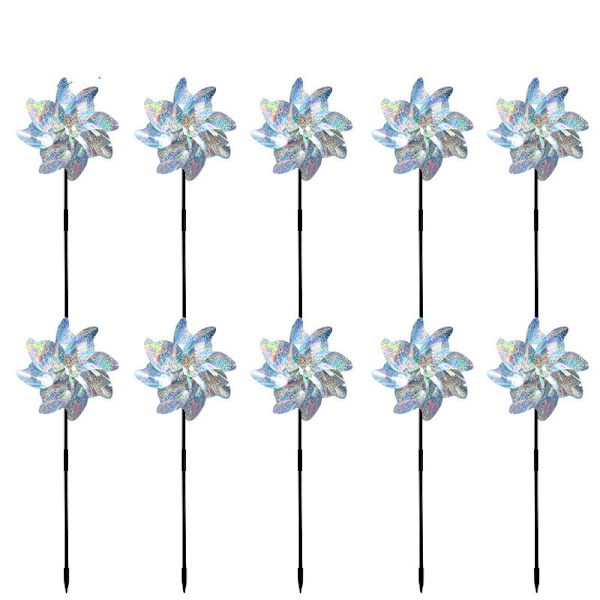 INF Vindmøller / Reflekterende Fugleskræmsler-XF10- 10-pack 10-pakke