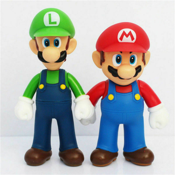 6 st Super Mario Figur Söt Leksak Dockor Figurer Samling Present