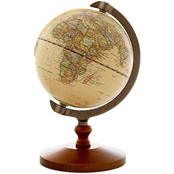 Diameter Tiny Brown World Globe Dekorativ Desktop Globe Rotatin