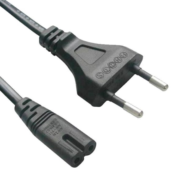 Universell 8-formad strömkabel för PS4 PS3 Slim PS2 1 meter