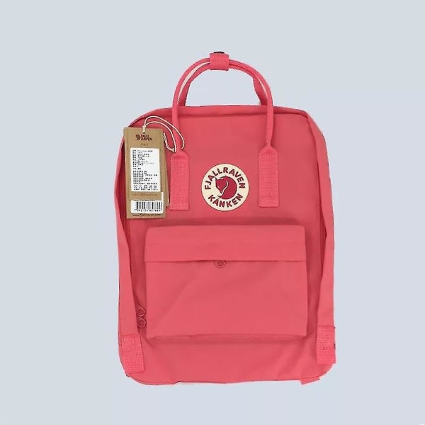 7L/16L/20L Arctic Fox -koululaukku Reppu vapaa-ajan reppu opiskelijoiden suuren tilavuuden koululaukku (vesimeloninpunainen, 16L)