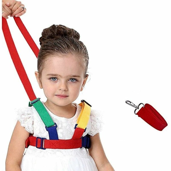 Anti-Lost Safety Leash, 2 i 1 Baby Walking Sele Barnkoppel