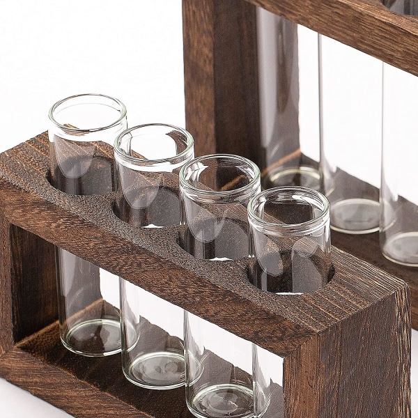 Ophængte urtepotter 9 reagensglas, glasbeholdere