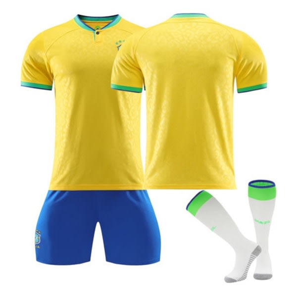 Brasiliens landshold T-shirt Qatar World Cup 2023 26