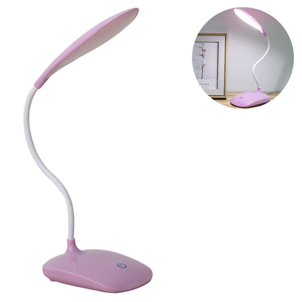 LED skrivbordslampa med flexibel svanhals 3 ljusstyrkenivåer