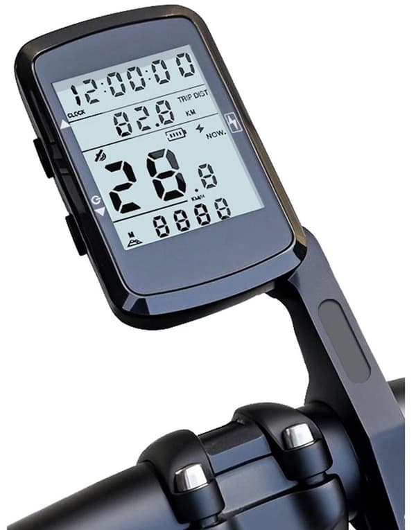 Cykelcomputer Speedometer Trådløs GPS Kilometertæller 2,4 Tommer med LED-belysning