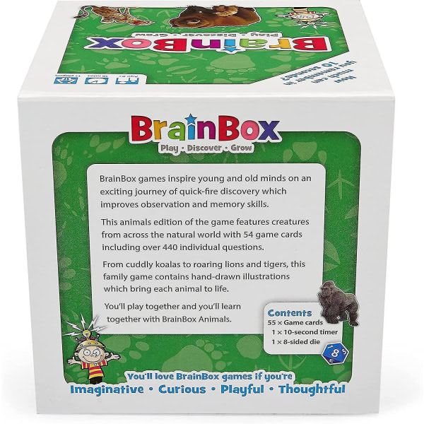 Brainbox Animals Card Game (uppdatering 2022)