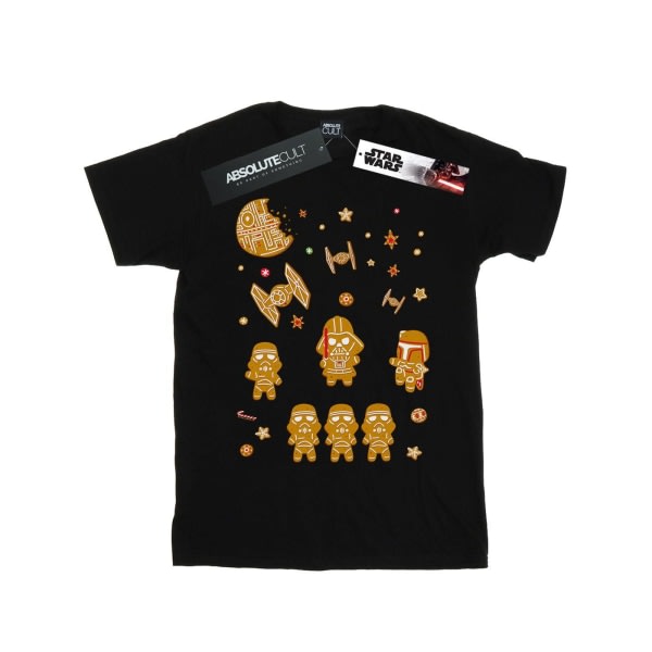 Star Wars Boys Gingerbread Empire T-paita 7-8 vuotta Svart 7-8 vuotta