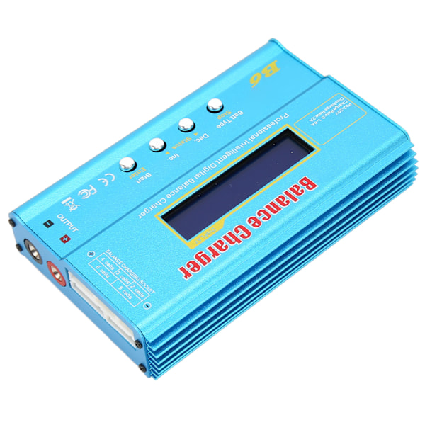 LiPo-batteribalansladdare 80W 1 til 6S LCD-display RC-batteriladdare Urladdare til NiMh NiCd Li Ion LFP SLA