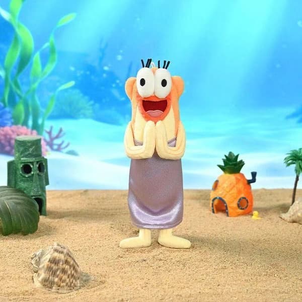 Bikini Bottom Sjov Fisk Plyslegetøj, Grim Sød Karakter Blød Tøjdyr til Skrivebordsdekoration og Gave Wronged 24cm
