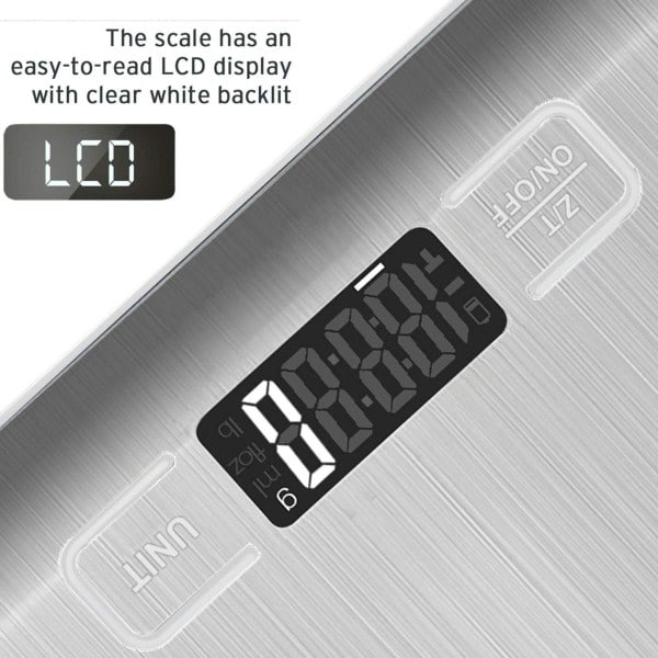 Digitaalinen keittiövaaka, ammattimainen elektroninen vaaka LCD-näytöllä-XF9-