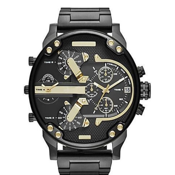 Klocka Personlighet Stor Urtavla Klocka Trend Metall Quartz Klocka 7312 belt