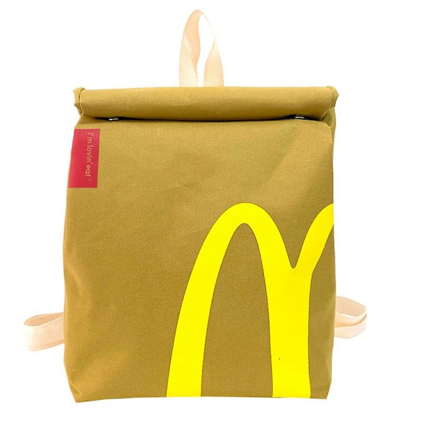 Henkilökohtainen McDonald's/Sirens Goddess Painettu Reppu Anti-Varkaus Lyhyt Matkalaukku Naisille Miehille Unisex MCD