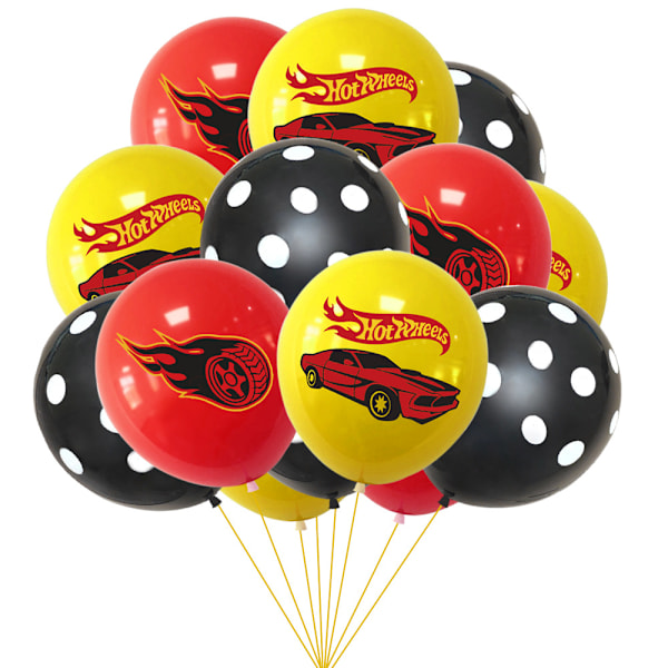 Hot Wheels festdekorationer: Giv dit racerløb liv! Package 1 18Pcs Balloons Set