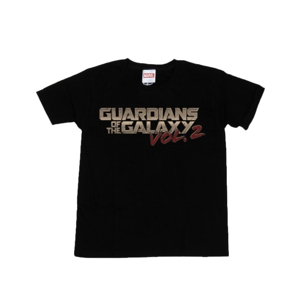 Marvel Boys Guardians Of The Galaxy T-shirt med retro logotyp 5-6 år Svart 5-6 år