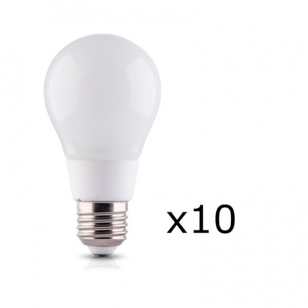 LED-lamppu E27 10W 230V 6000K 10-pakkaus, Kallvit 500