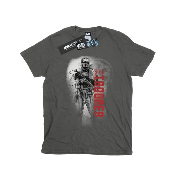 Star Wars Men's Rogue One Death Trooper Guards T-skjorte L Charcoal Charcoal L