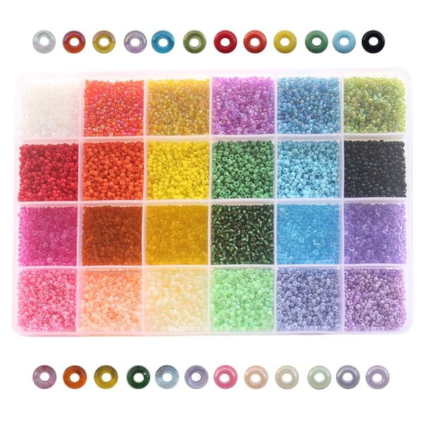 DIY Bead Storage Box with Accessories - 24 Compartments 413