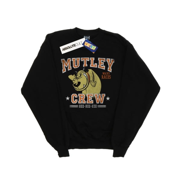 Wacky Races Mutley Crew-genser for kvinner/damer S Svart Svart S