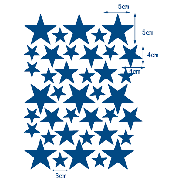 Søte små stjerner tapeter barnerom dekorasjon vegg