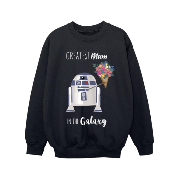 Star Wars Girls R2D2 Greatest Mum Sweatshirt 3-4 år Svart 3-4 år