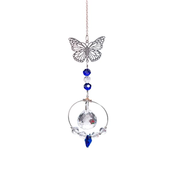 Crystal Ball Prism Rainbow Maker Hanging Butterfly Decor-FF-