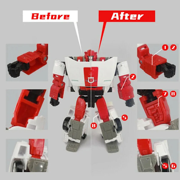 Skulderpistol Filler Tail Spoiler Upgrade Kit for Kingdom Sideswipe Red Alert All Of Them