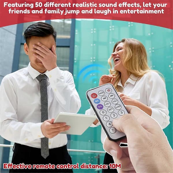 Fart machine with remote control, fart sound machine with 50 different realistic sounds, wireless control-FF-