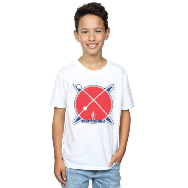 Marvel Boys Ant-Man Planet Logo T-shirt 7-8 år vit White 7-8 Years