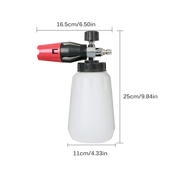 Vandrensningslanse 1/4 Quick Release Trigger Langt håndtag højtryksrenser Havevandingsværktøj til bilvask Vandsprøjte