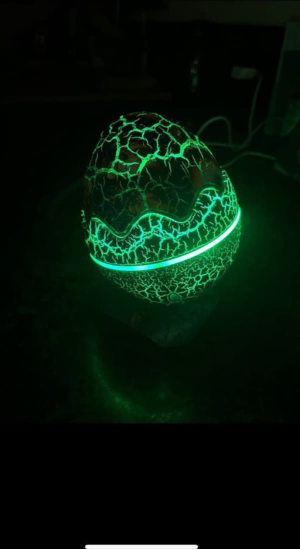 Dinosaurprojektor LED-lampe Egg Bluetooth Stjernehimmel Nattlys Purple