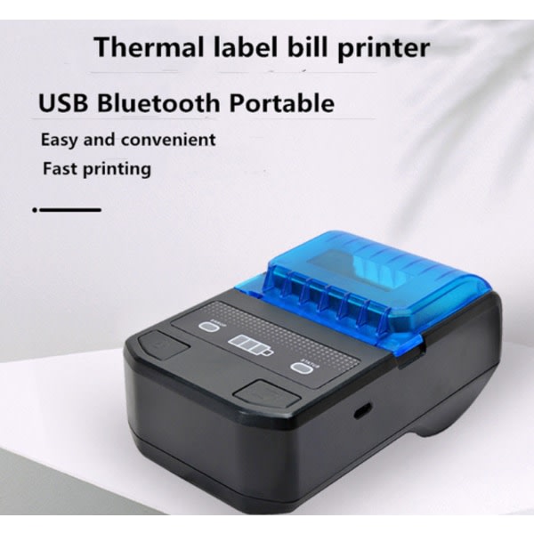 58mm thermal etikett Små handmatsprodukter Streckkod Prismärkning självhäftande skrivare