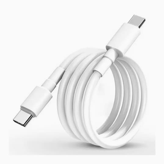 20W USB-C Oplader til iPhone 15/16 Serie + 2M Kabel Vit white