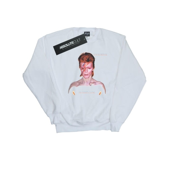 David Bowie Boys Aladdin Sane Version Sweatshirt 7-8 år med hvid 7-8 år