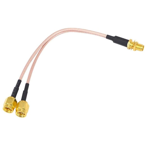 WiFi-antenn koaksialkabel SMA-hona till Y-typ 2*SMA-hane Rak Splitter Combiner Förlängning Pigtail Kabel RG316