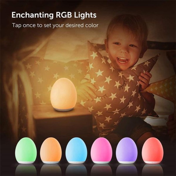 Nattljus för barn med färgväxlingsläge och dimningsfunktion