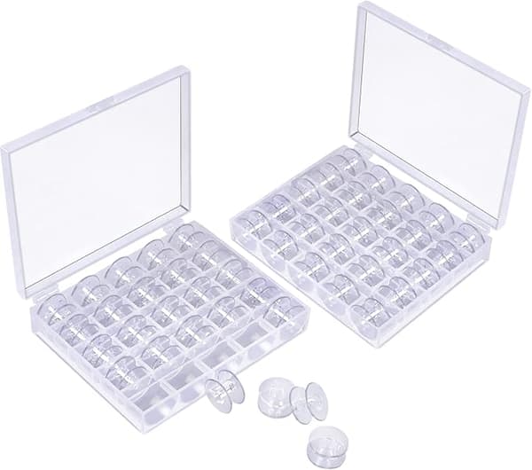 50 pcs Bobbins, Plastic Bobbins for Brother Sewing Machine, Sewing