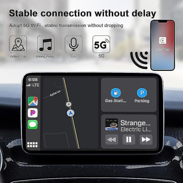 Trådlös Carplay-adapter för Android eller Apple Trådlös Carplay-adapter, Apple Trådlös Carplay-dongel, Plus