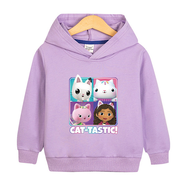 Hoodies Gabby's Dollhouse Pullover Jacka Kappa Present Purple