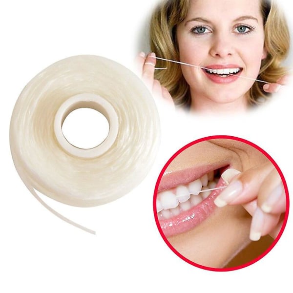 50M bärbar tandtrådsvård Pick tandrengöringsverktøy Bälteslåda Praktisk hälsohygienprodukter Munvård