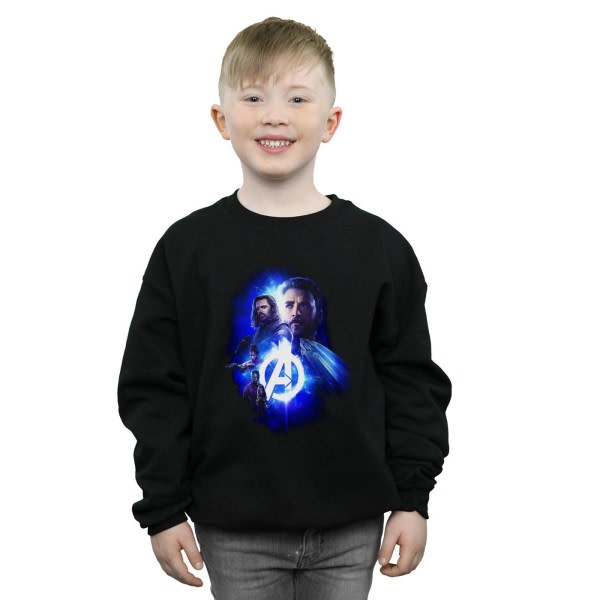 Marvel Boys Avengers Infinity War Cap Bucky Team Up Sweatshirt Svart 12-13 år