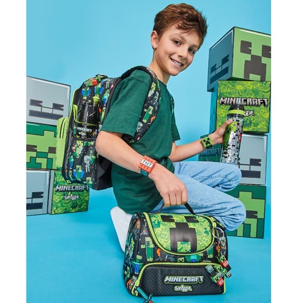 Grønn Minecraft Crossbody Matpose (25*15.5CM)